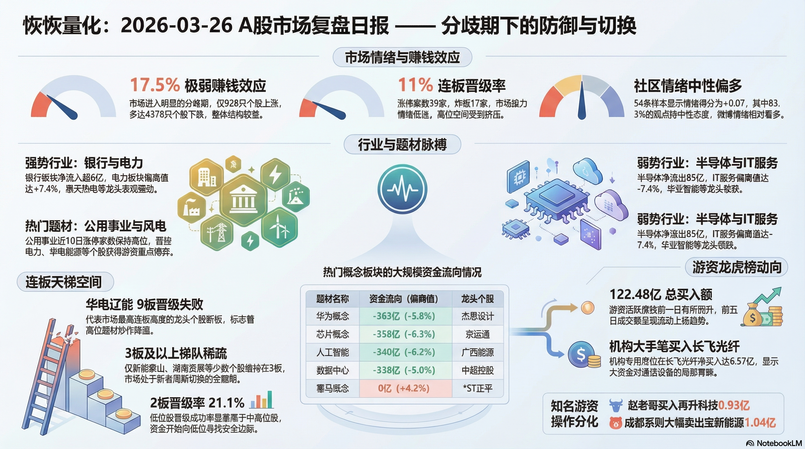 A股市场日报 | 3月26日 【科技退潮·能源接力】 封面图